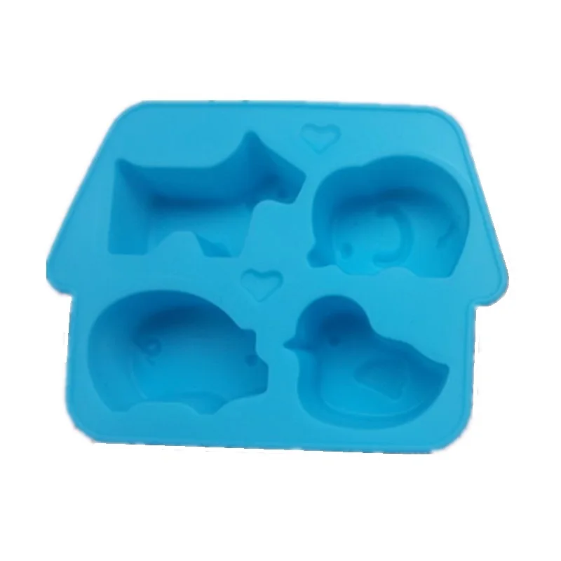 Allforhome Мини милая собака свинка птица слон животные 3D Силиконовая форма шоколада