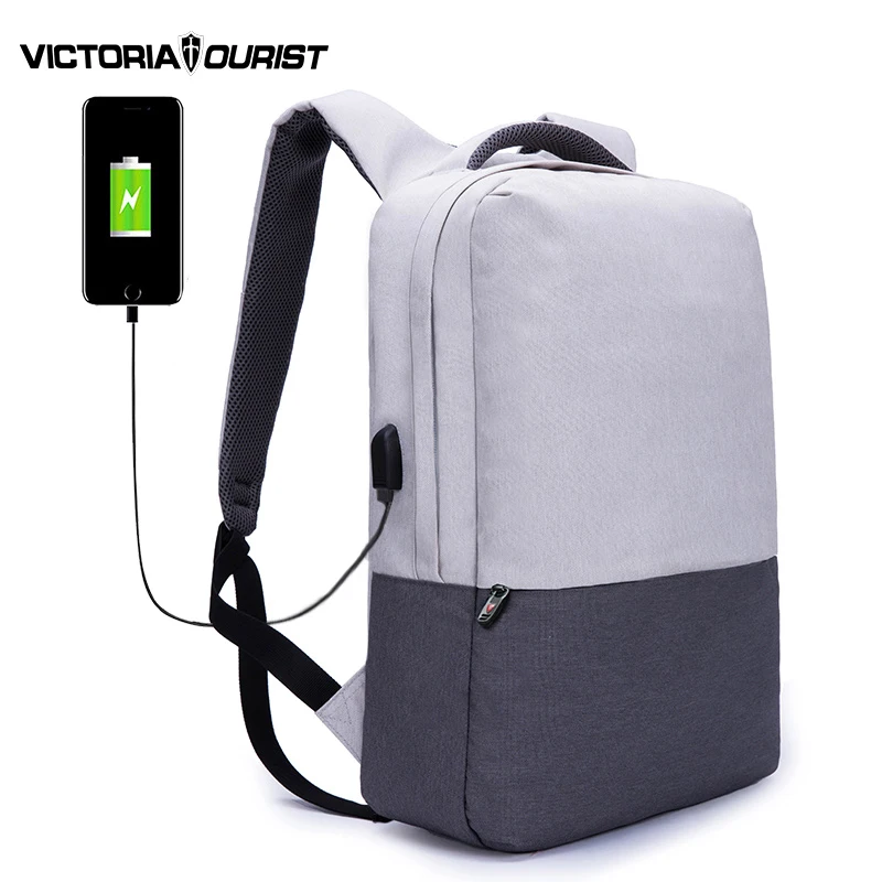 VICTORIATOURIST 15 6 дюймов ноутбук рюкзак мужчины/Мода usb женщины/super light школьные сумки