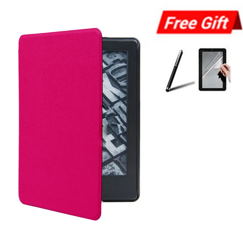 ZGPAX умный кожаный чехол-Обложка для Amazon Kindle Paperwhite 4 6 ''10. Магнитный чехол для чтения 6 дюймов+ пленка+ стилус A2