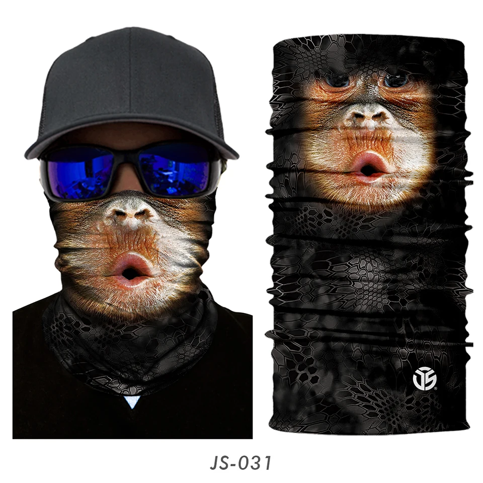 3D кошка собака бесшовная Волшебная Шея Gaiter маска для лица щит трубка Балаклава для велоспорта рыбалки Лыжная Байкерская бандана повязка на голову шарф для мужчин и женщин