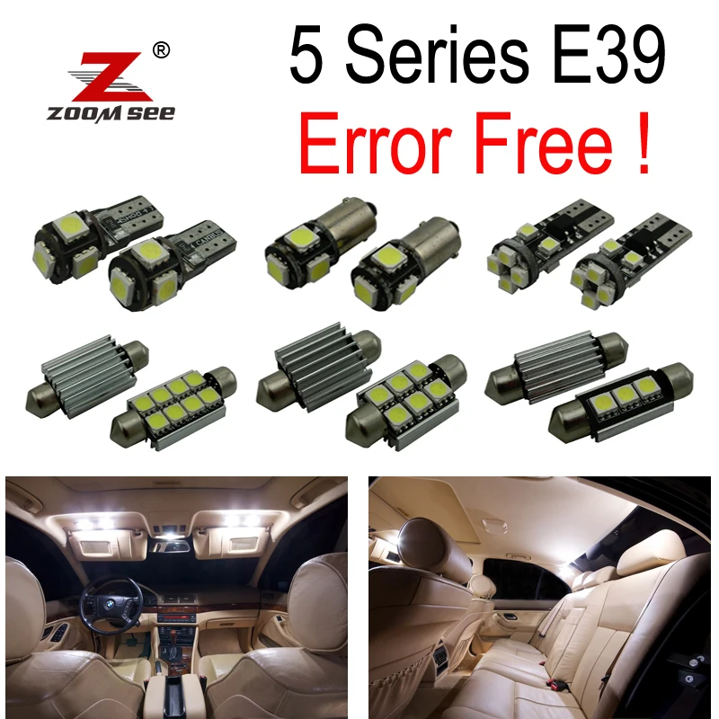 Комплект светодиодных ламп для салона автомобиля 21 шт. + лампа номерного знака BMW