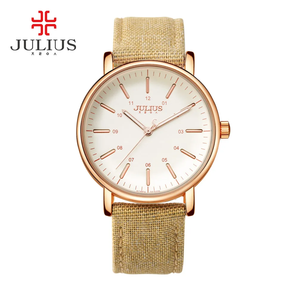 

JULIUS JA-910 Spring Brand New Designer Watch Genuine Leather Strap Wristwatches Gift For Girlfriend or Daughter Valentine