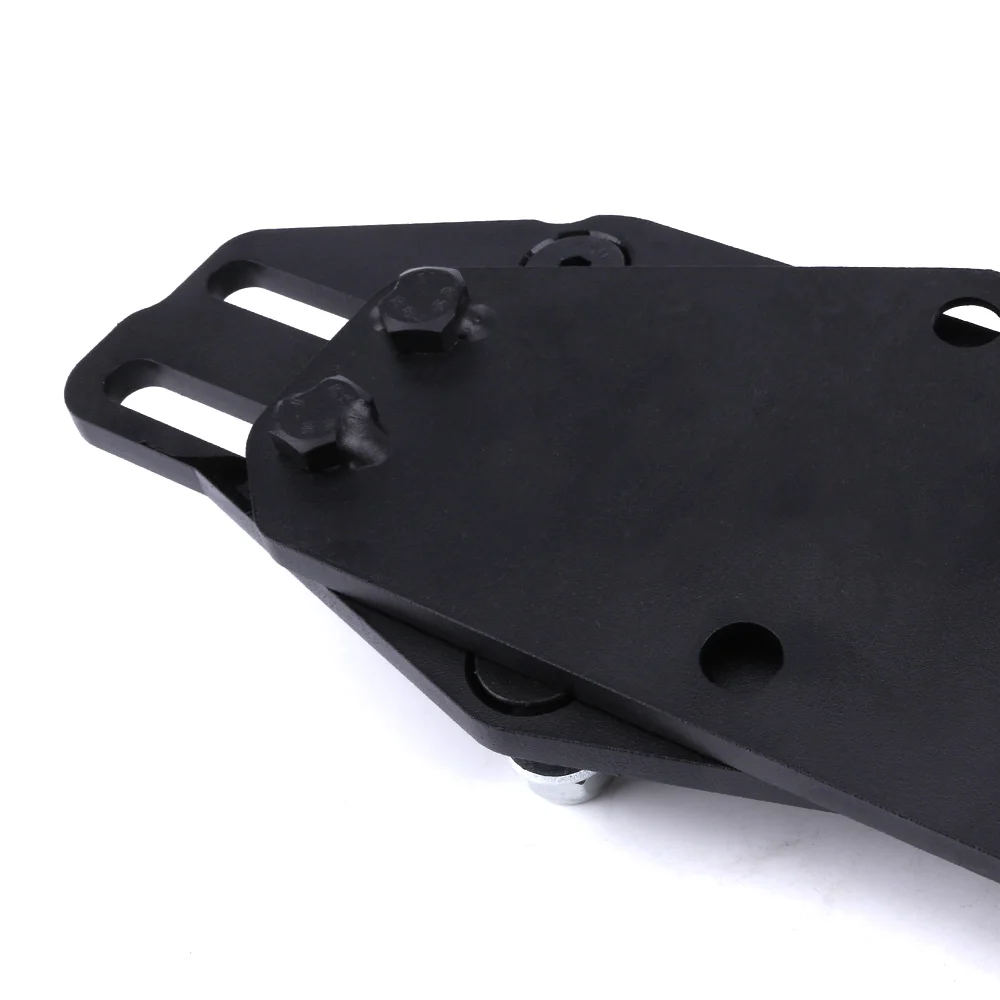 Черный двигатель Регулируемая ползунки крепление двигателя адаптеры черный для