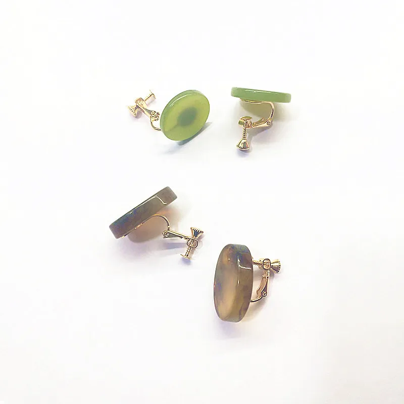 Модные темпераментные серьги гвоздики для женщин Геометрическая круглая