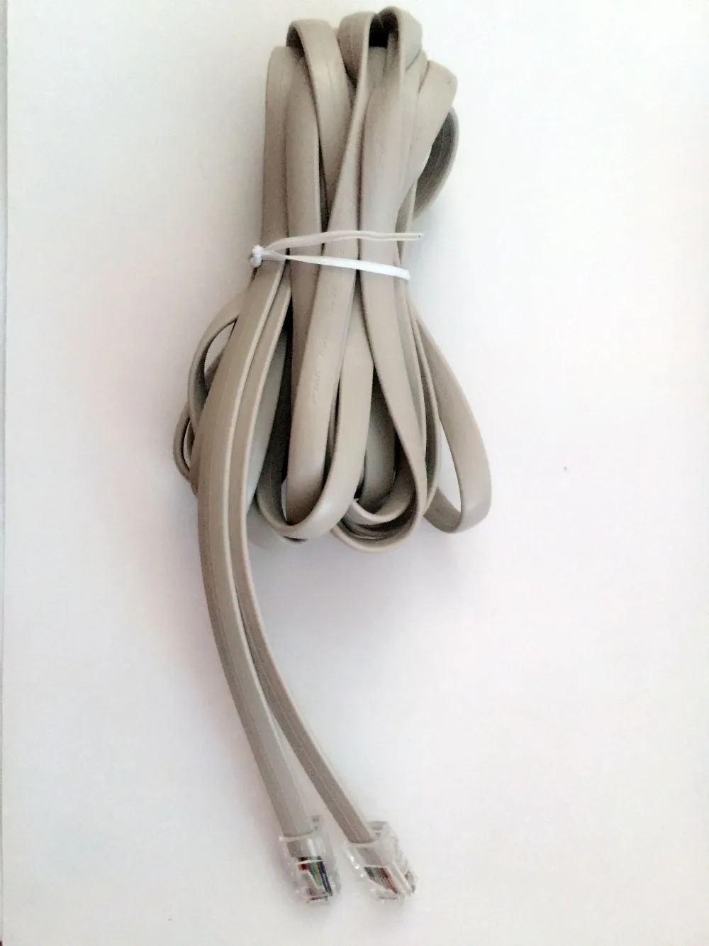 Прозрачный Пластиковый кабель для хранения 15 футов 4P4C RJ11 M/M 4 6 м сделано в Китае