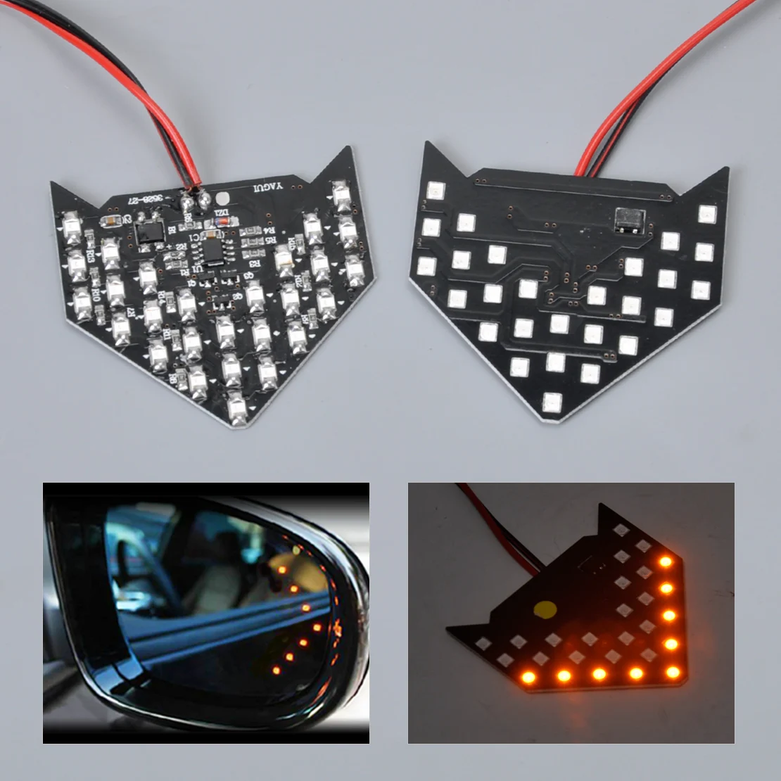 Beler 2 шт. 27 SMD светодиодный Sequential Arrow panel задний желтый вид боковое зеркало указатель поворота для Ford Focus Kuga Fiesta Mustang