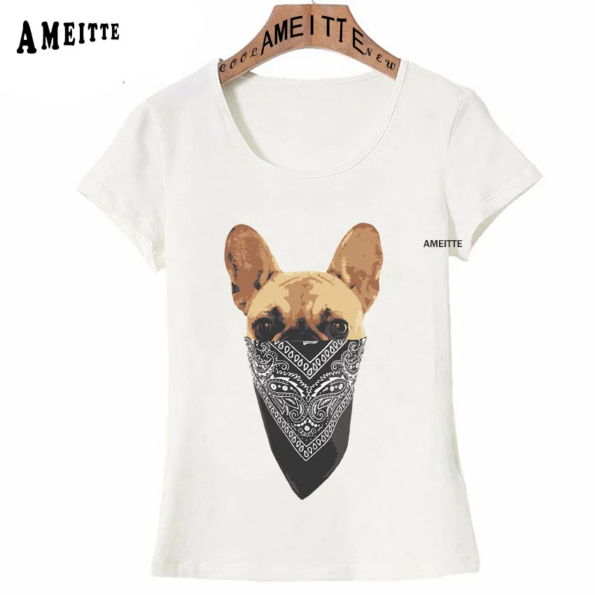 Анатомия панель в форме французского бульдога принт футболка женская летняя