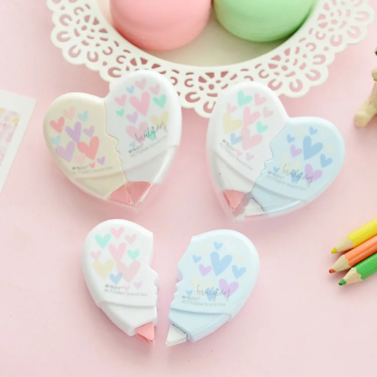 2 шт./пара Kawaii Лидер продаж батарея Форма Корректирующая лента школьников дети Корректор ручка инструмента Канцелярские и офисные принадлежности