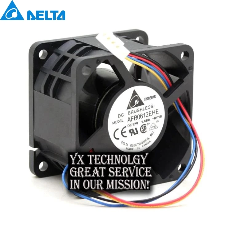 

Для DELTA 60*60*38 мм AFB0612EHE 6038 60 мм 4 провода 12 В 1,68 а поддерживает PWM охлаждающий вентилятор для оптовой продажи