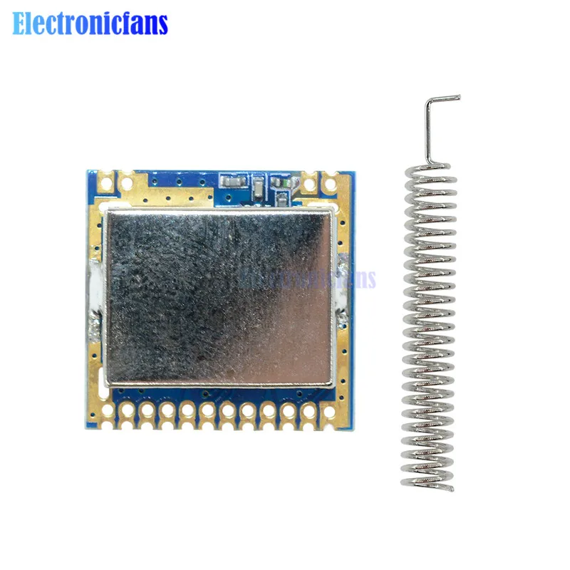 Mini SI4463 2000M Remote Wireless Transceiver Module 433Mhz With Spring Antenna 1.8-3.6 V -40 ~ + 80 degree Hot Sale | Электронные