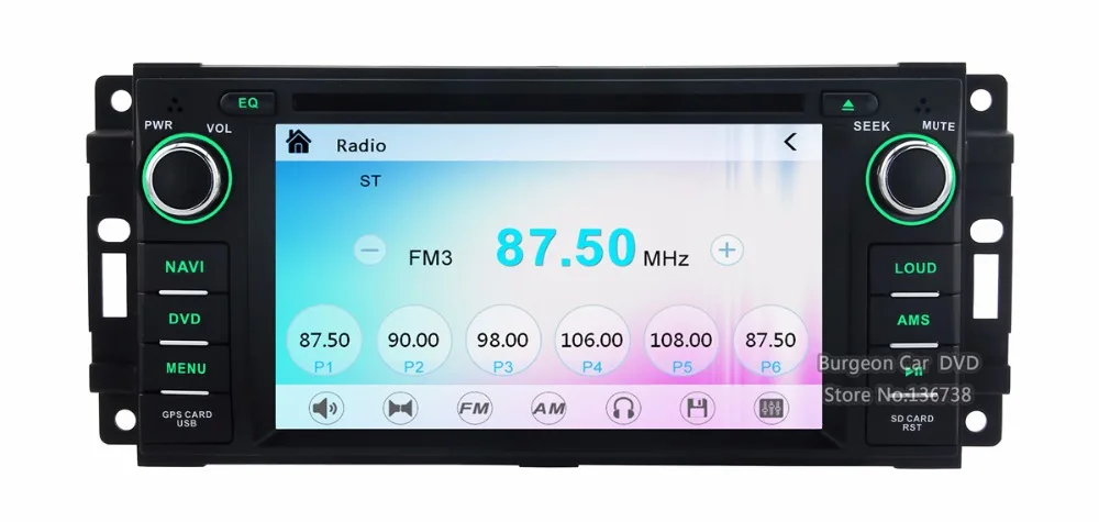 Сенсорный автомобильный dvd-плеер с экраном gps-навигационная система для Chrysler Sebring