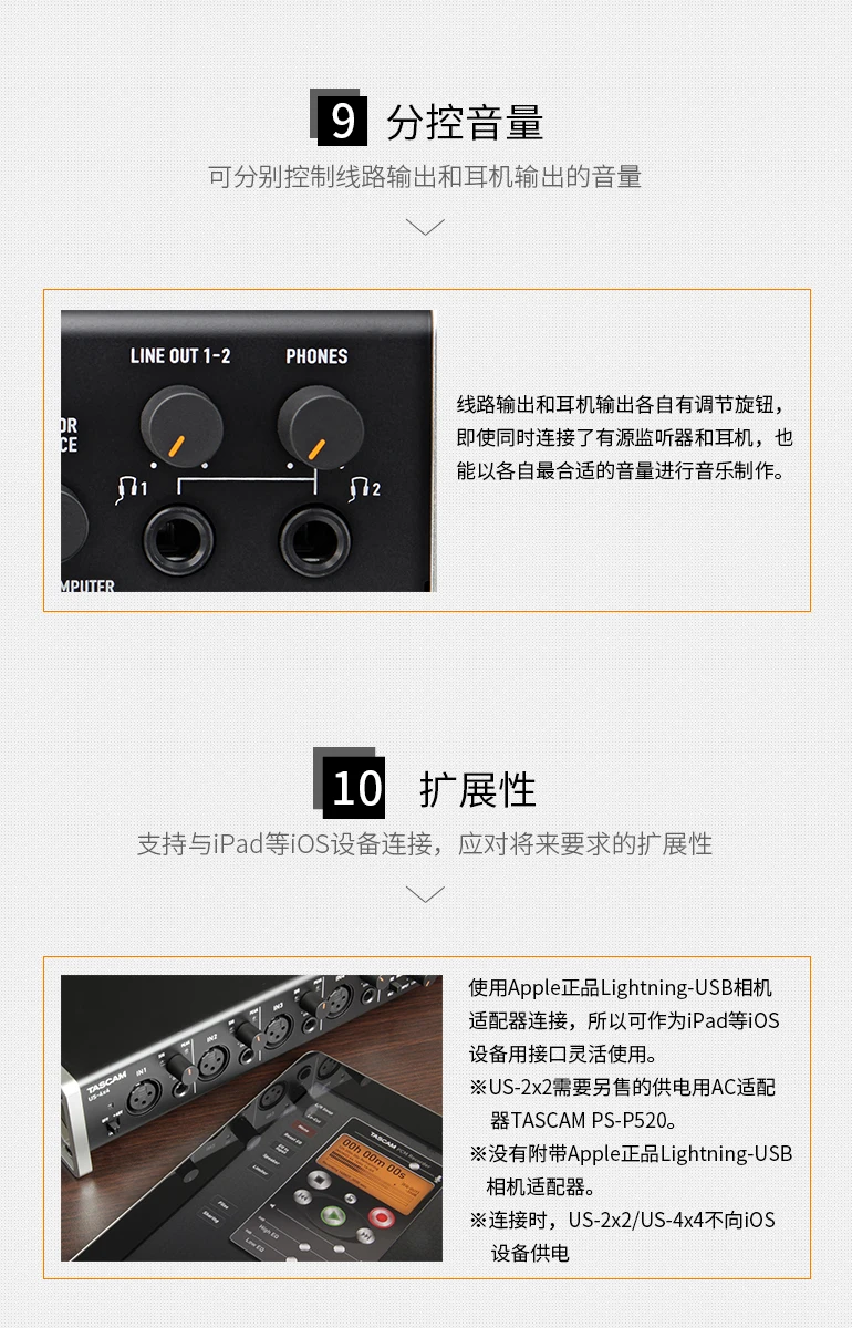 Tascam US-4x4 US4x4 4-in/4-out USB аудио MIDI интерфейс Профессиональный Компьютер студия Запись Звуковая карта с микрофонными предусилителями