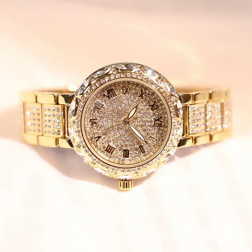 Новинка Лидер продаж блестящие часы от известного бренда женские роскошные с