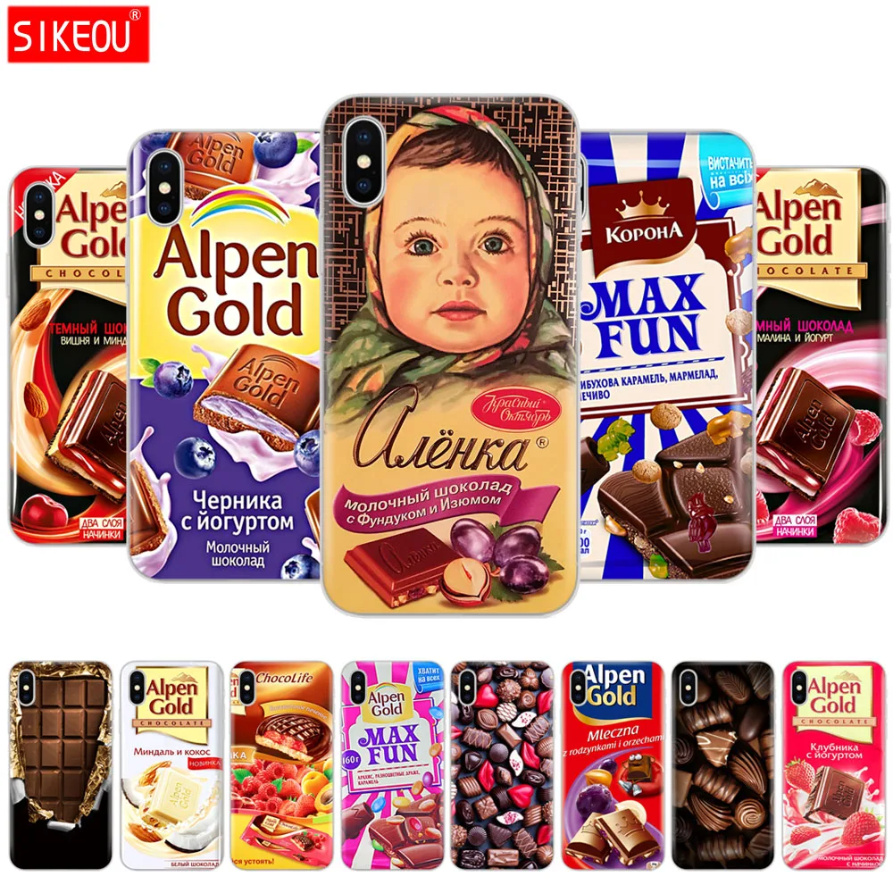 Чехол для iphone 4 4S 5 5S se 6 6s 7 8 plus x 10 чехол capa XR XS MAX coque case alenka bar chocolate|Бамперы| |