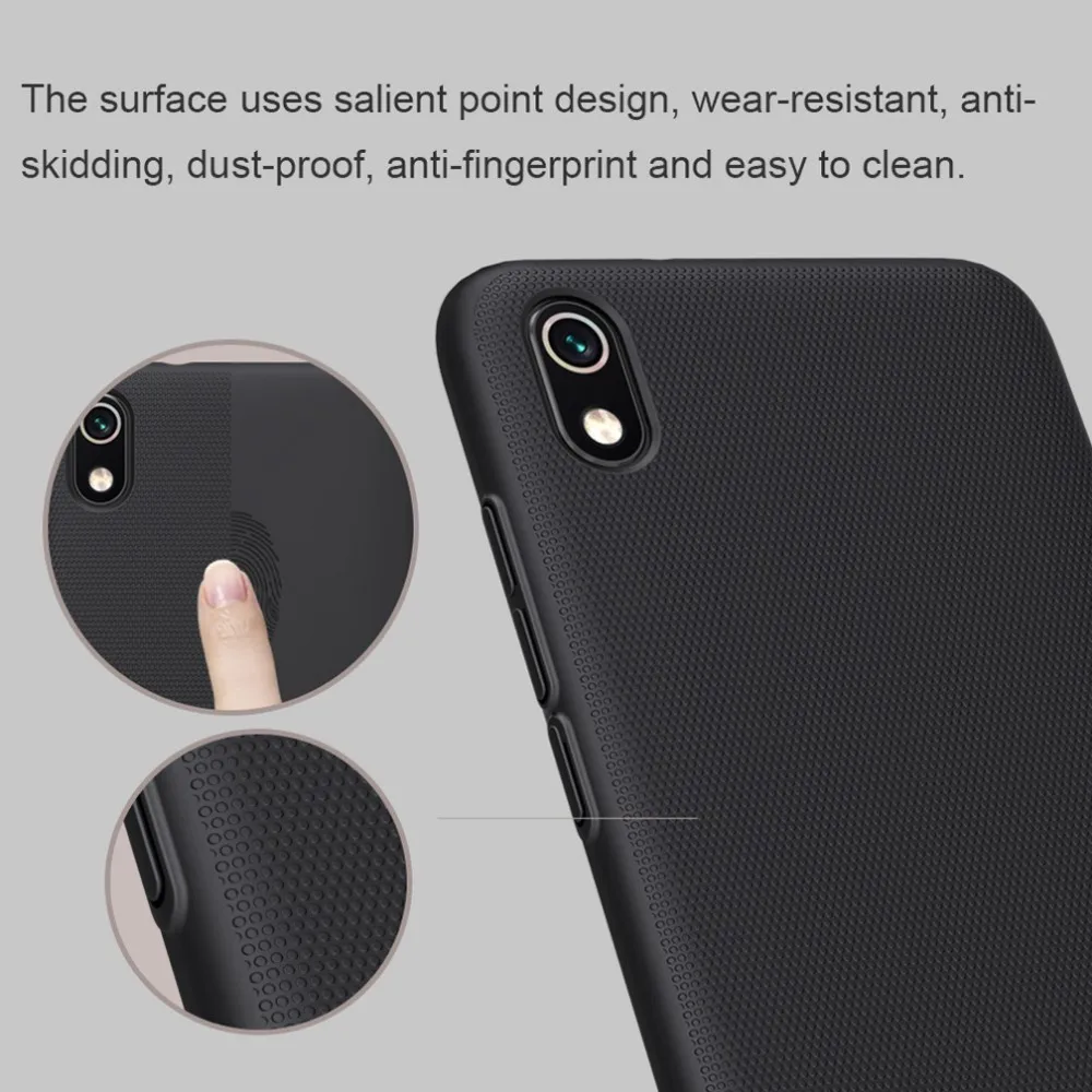 Чехол для Xiaomi Redmi 7A чехол 5 45 дюйма Nillkin матовый пластиковый с держателем