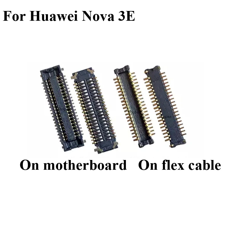 2 шт. FPC Разъем для Huawei Nova 3E 3 E ЖК экран на гибком кабеле материнской плате