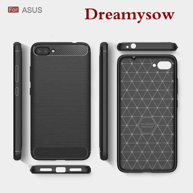 3D углеродного волокна чехол для ASUS Zenfone 4V V520KL ZD570TL ZD553KL ZC520KL ZS551KL ZE554KL ZE553KL ZS571KL Гибкий Мягкий ТПУ чехол с мультипликационным рисунком