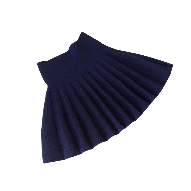 Детские юбки для девочек Цвет серый красный фиолетовый Плиссированная юбка