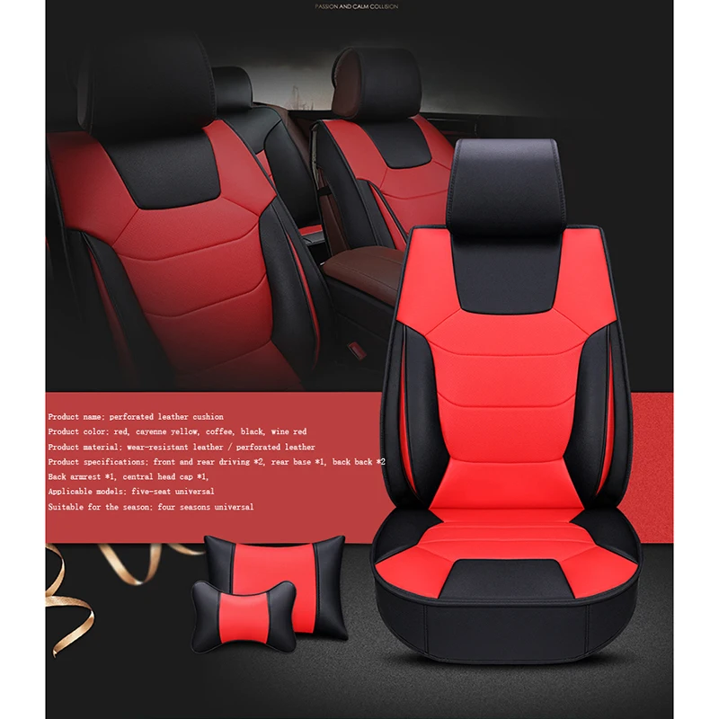 WLMWL Universal Leather Car seat cover for Honda all models CRV XRV Odyssey city crosstour civic crider vezel fit accord | Автомобили и