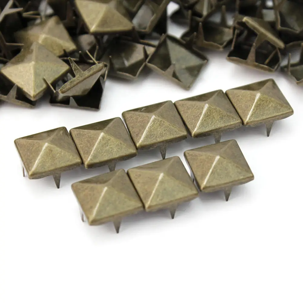 Новая Металлическая Пирамида 100x серьги панк рок DIY кожевенное ремесло аксессуары