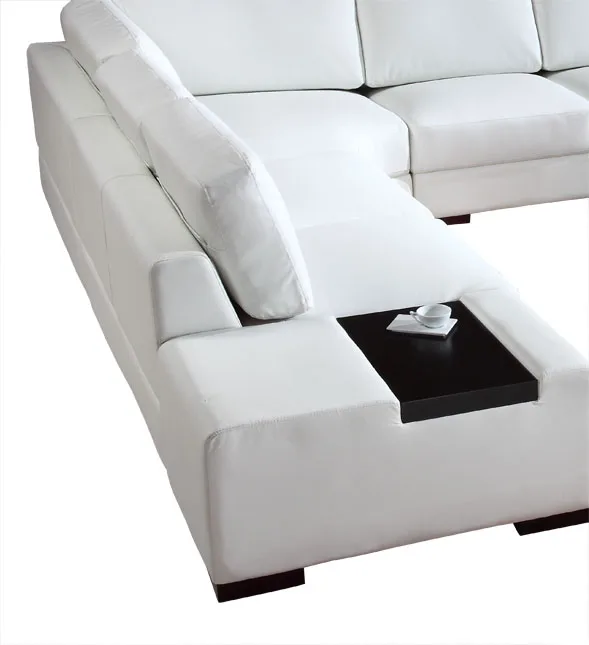 Современный комплект диванов мебель для гостиной с угловым Кожаным диваном U