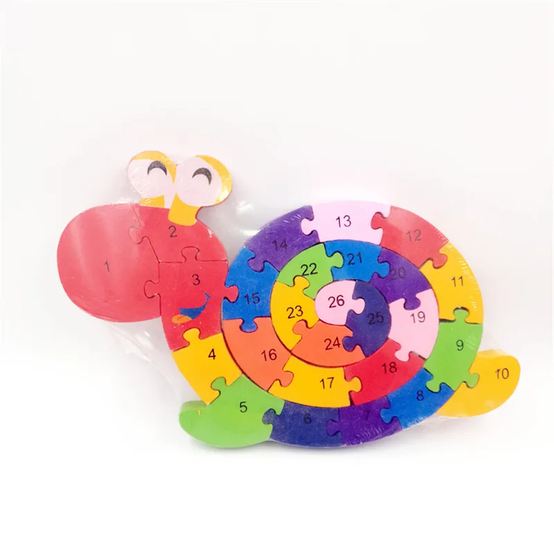 Деревянная игрушка пазл Улитки 1 шт.|Пазлы| |