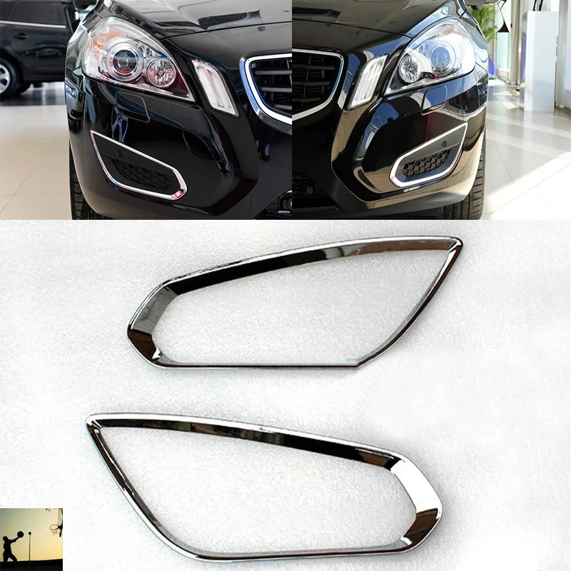 Автомобильный Стайлинг ABS Хромированная передняя крышка задних противотуманных