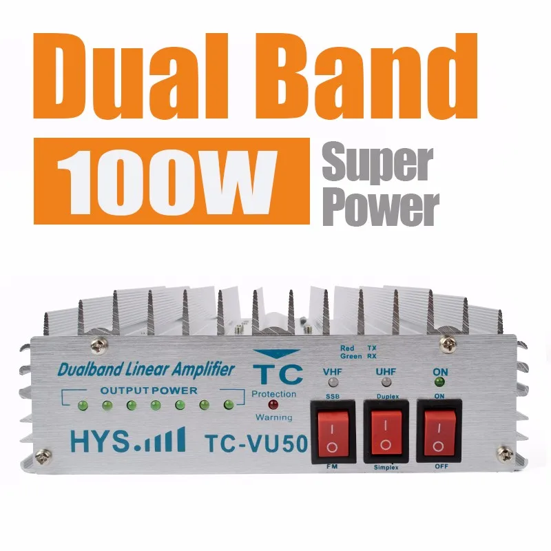 HYS TC VU50 двухдиапазонный УКВ 140 150 мГц и 460 470 усилитель для Портативный Ham два способ