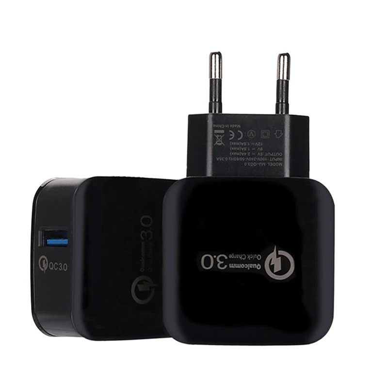 Штепсельная Вилка EU/US Quick Charge 3 0 5V 3A зарядное устройство для телефона USB iPhone