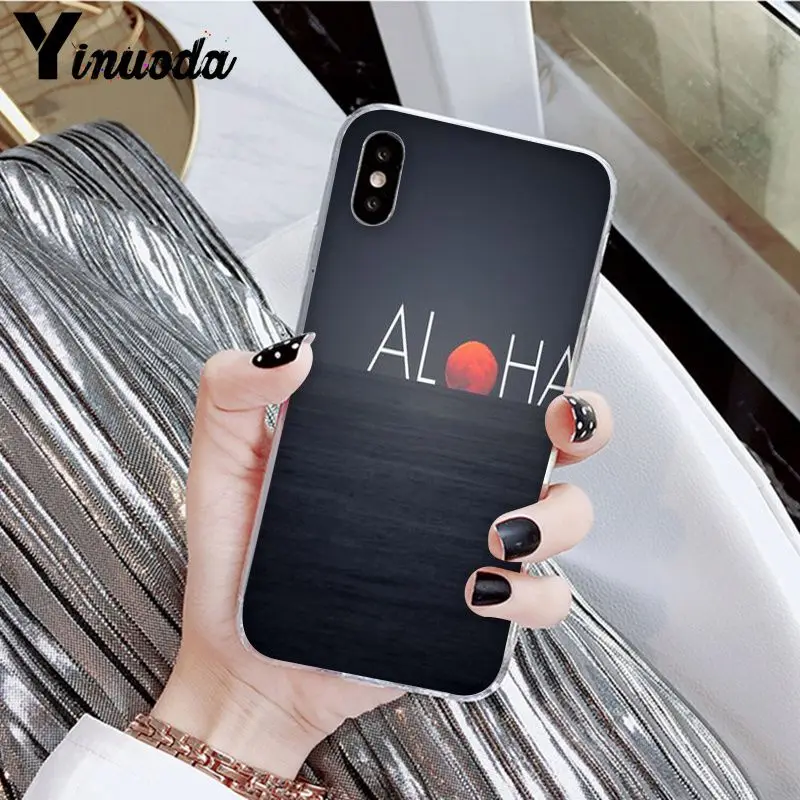 A8 Yinuoda Hello Hawaii Aloha DIY Роскошный Высокий протектор на конце чехол для Apple iPhone 8 7 6 6S Plus X XS MAX 5 5S SE XR мобильных телефонов - Цвет: A8