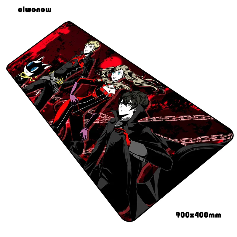 Persona 5 padmouse 900x400x3 мм игровой коврик для мыши Новое поступление коврик для мыши геймерский компьютерный Настольный коврик с рисунком из аниме notbook mousemat pc