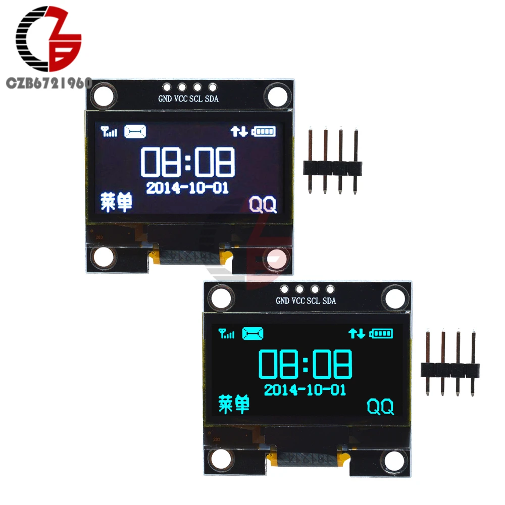 Модуль ЖК дисплея 128x64 1 3 дюйма последовательный модуль IIC I2C 12864 SSH1106 с белой и