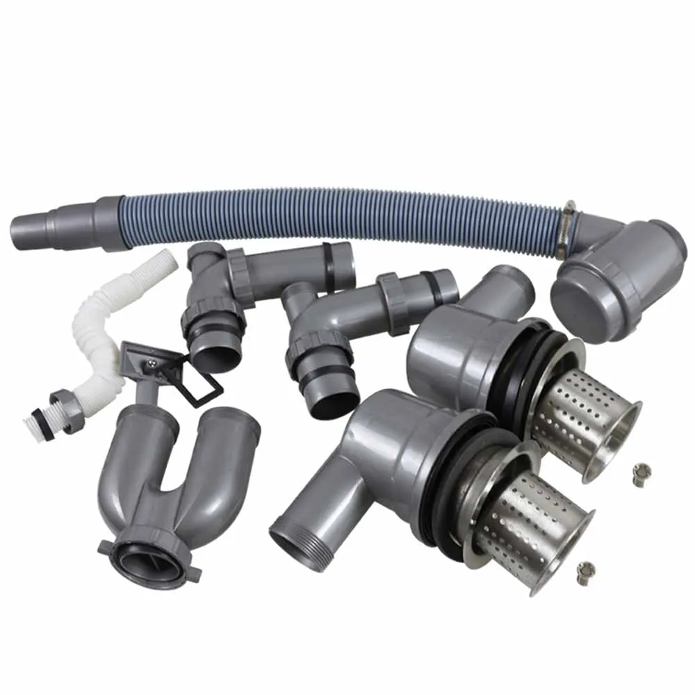 Двойной сливной фильтр для кухонной раковины Talea с шлангом дренажная труба