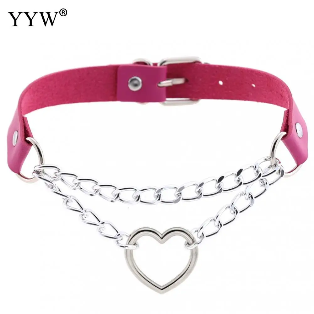 Женский ошейник-чокер YYW Dark готический чокер из искусственной кожи в стиле