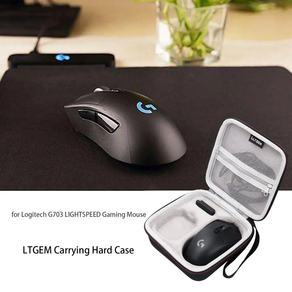 Жесткий чехол LTGEM EVA для Logitech G703 игровая мышь Lightspeed дорожная защитная сумка
