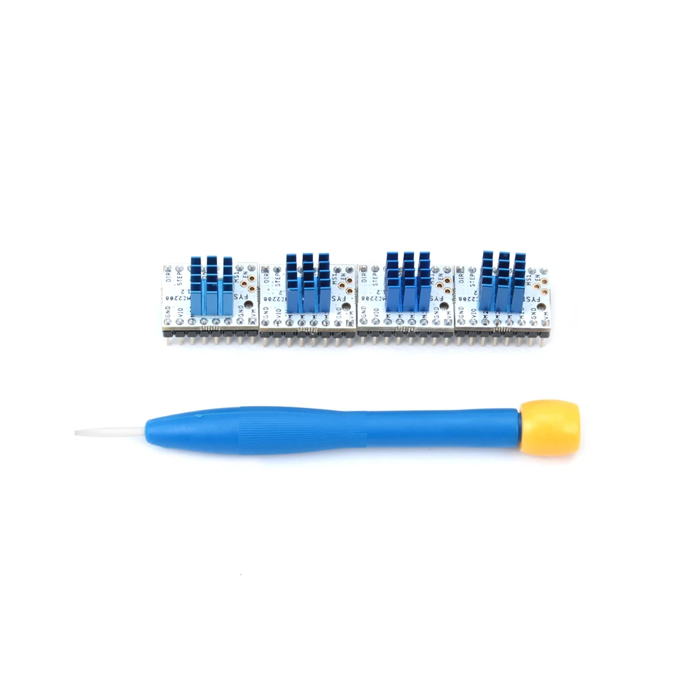 5 шт. TMC2208 v1.2 шаговый двигатель бесшумный драйвер силовая трубка StepStick встроенный драйвер ток 1.4A пиковый ток 2A Замена TMC2100