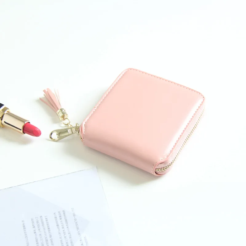 Женский кошелек для монет карт наличных Модный женский маленький с кисточками