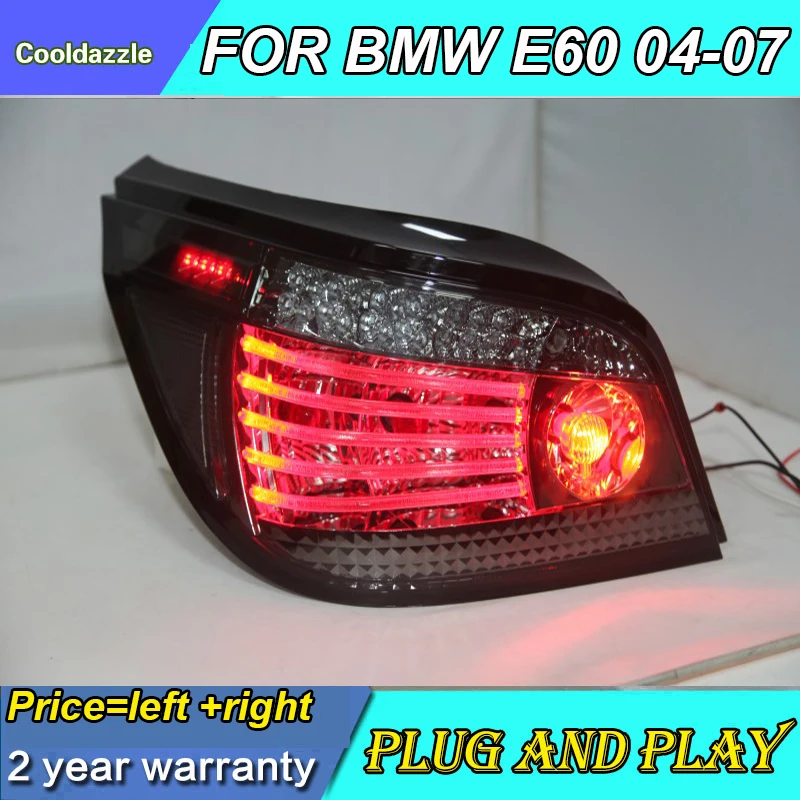 Для BMW E60 5 Серии 520i 523i 525i 528i 530i Задний фонарь LED 2004 2005 2006 2007 года Задние фонари Сигнальные огни.