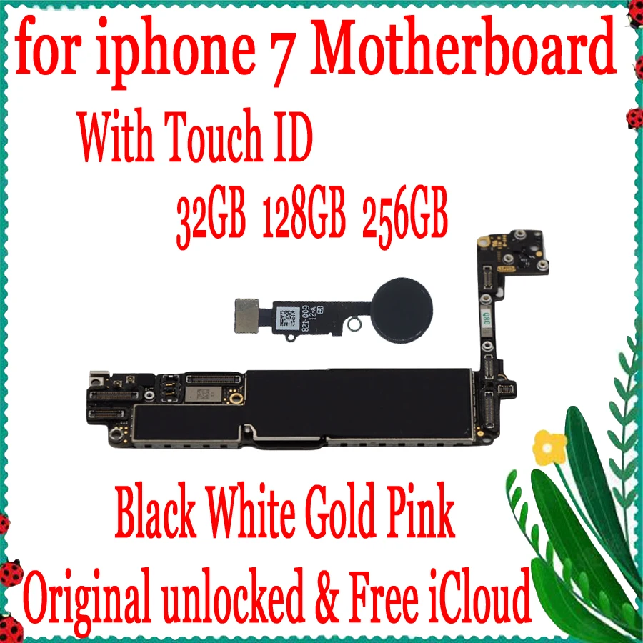 32 Гб 128 ГБ 256 Заводская разблокированная материнская плата для iPhone 7 Полная работа