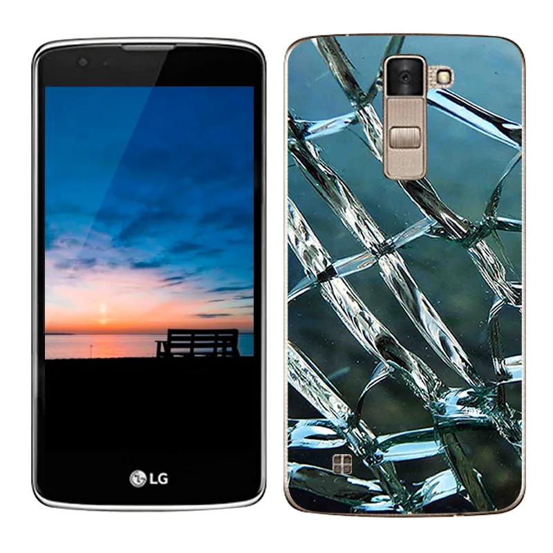 Роскошный чехол для LG K8 Lte K350 K350E K350N чехлы с рисунком Scape Мягкий Силиконовый ТПУ