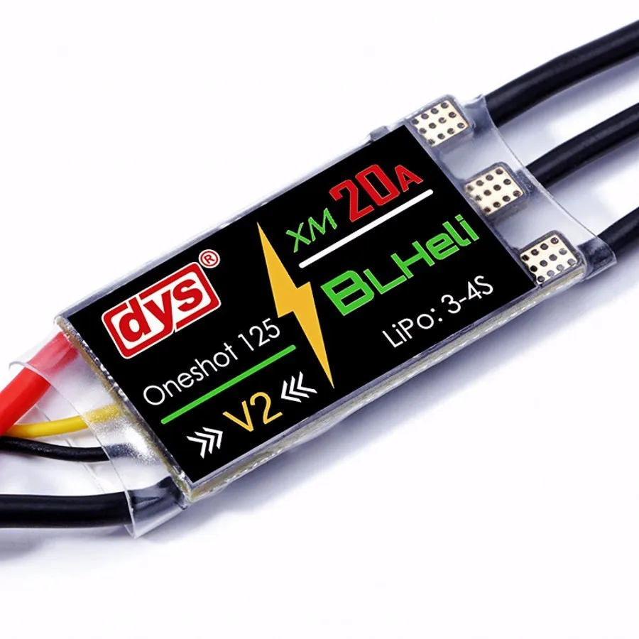4 шт./лот оригинал серия DYS XM XM20A BLHeli mini 20A ESC V1 V2 для мощного электронного