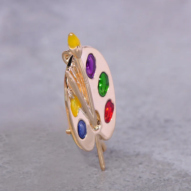 Funmor Повседневная палитра брошей эмалированные булавки художника платье сумка