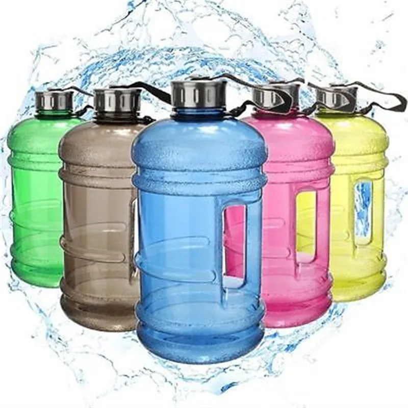 Портативный 2.2L BPA БЕСПЛАТНО пластиковый большой емкости тренажерный зал Спортивная бутылка для воды Открытый Пикник велосипед кемпинг бутылка для воды