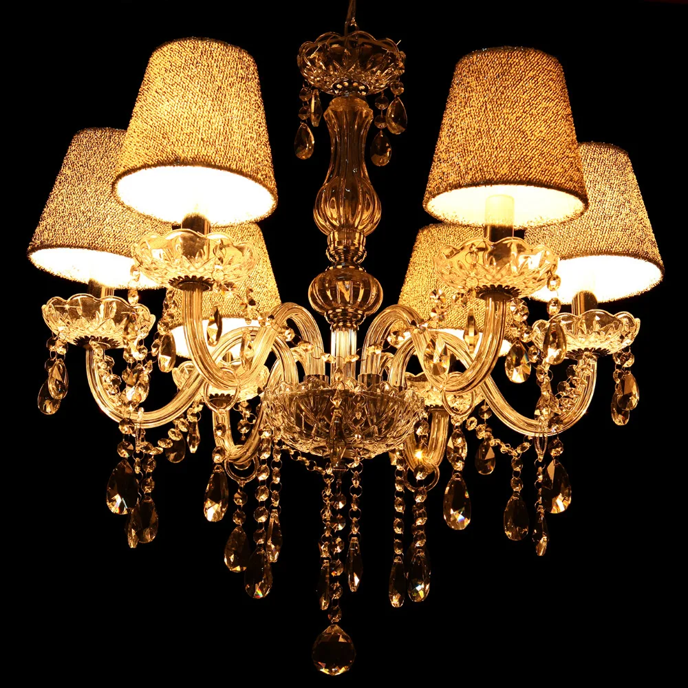 (Доставка от DE) гостиная Свеча хрустальная люстра подвесные светильники Аид E14 |