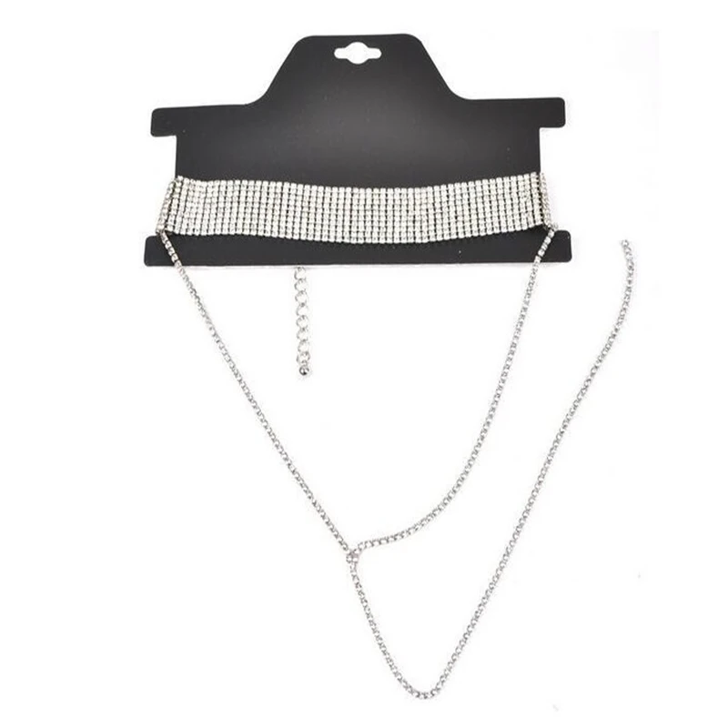 European and American boutique high-end temperament jewelry shiny necklace long pendant ladies gift | Украшения и аксессуары