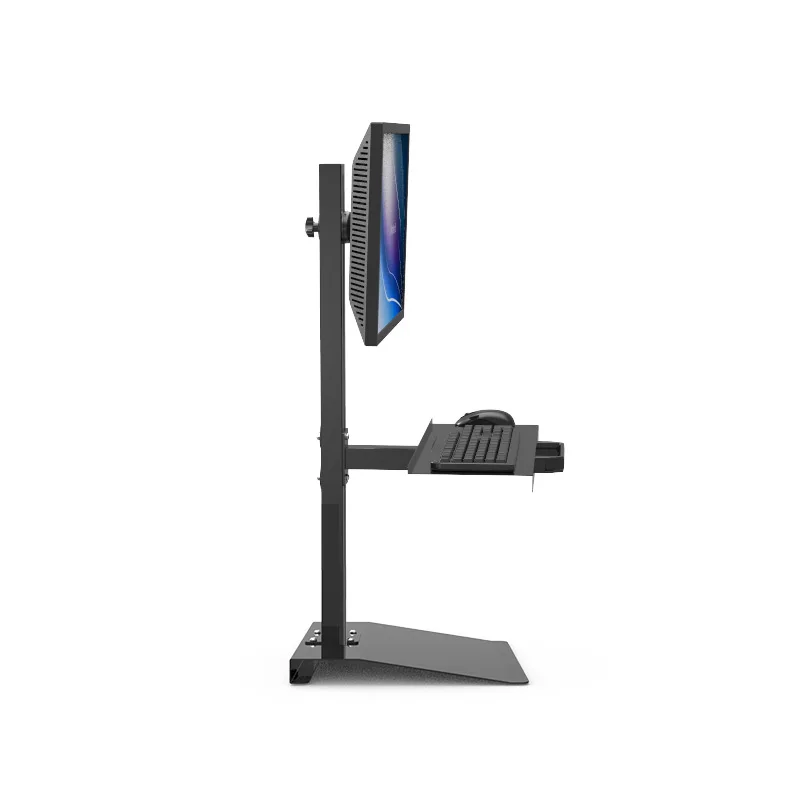 Customized Full Motion Desk Stand Sit-Stand Workstation Monitor Holder+ Keyboard Holder