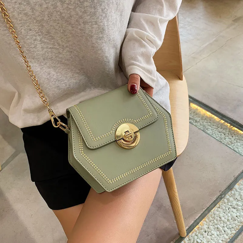 Youda New Female Fashion Solid Color Tote Retro Chain Simple Shoulder Bag Original Classic Sweet Portable Messenger Bags | Багаж и сумки