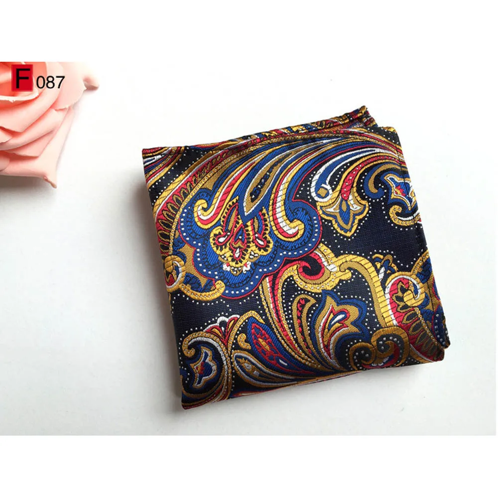 Мужской цветной шелковые галстуки с узором пейсли аскотский галстук платок