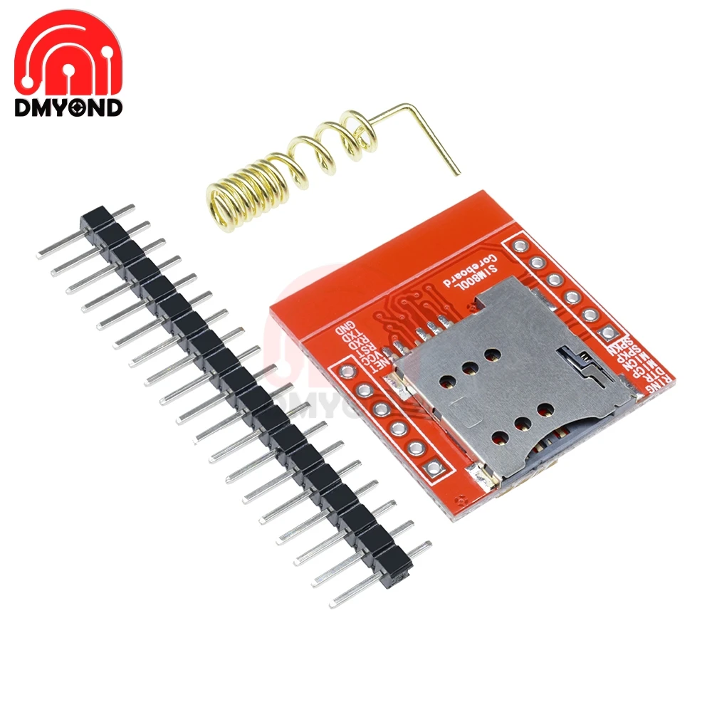 Mini SIM800L GPRS GSM Module MicroSIM Card Core Wireless Board Quad-band TTL Serial Port With Spring Antenna Pin Header | Инструменты