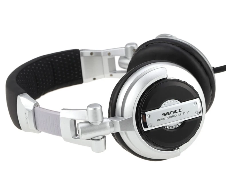 SENICC ST-80 Профессиональная Студия DJ Monitor наушники стерео Портативная гарнитура с 3,5 мм 6,3 мм Jack 50 мм Dirver Удлиненный шнур